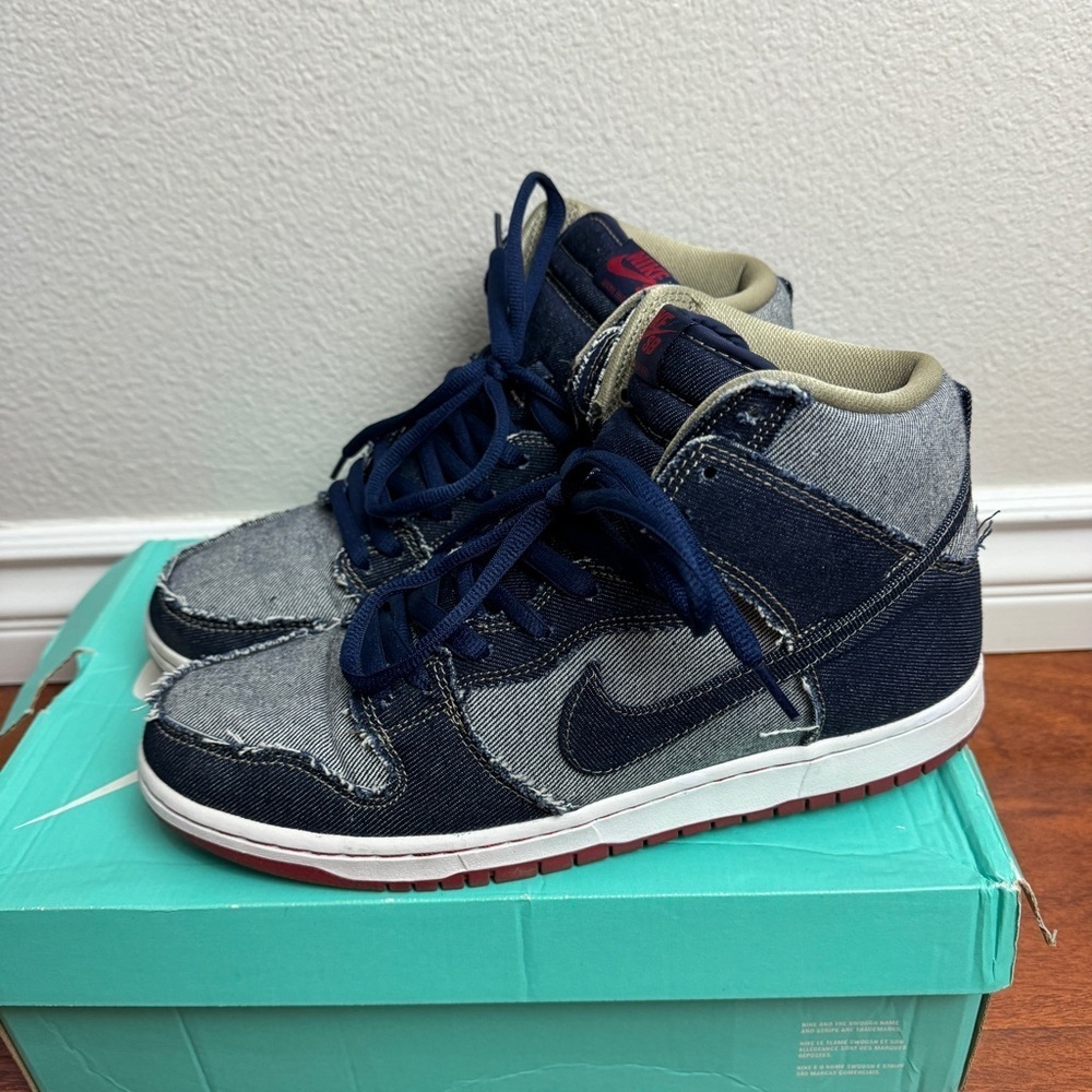 Nike SB Dunk High Reese Forbes Denim Size 11